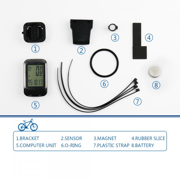 SOON GO Bike Computer Wireless Waterproof MPH&KM Cycle Speedometer Multifunctional Bicycle Accessories Large LCD Display Backlight SOON GO Bike Computer Wireless Waterproof MPH&KM Cycle Speedometer Multifunctional Bicycle Accessories Large LCD Display Backlight