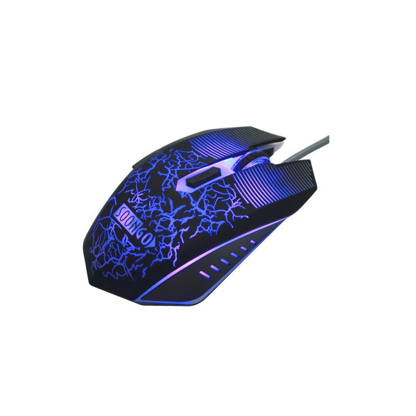 Gaming Optical Mouse, SOONGO Ergonomic USB Breathing LED Colors Wired Mice with 3200 DPI Adjustable 6 Buttons Design for PC Computer Laptop Gaming Optical Mouse, SOONGO Ergonomic USB Breathing LED Colors Wired Mice with 3200 DPI Adjustable 6 Buttons Design for PC Computer Laptop