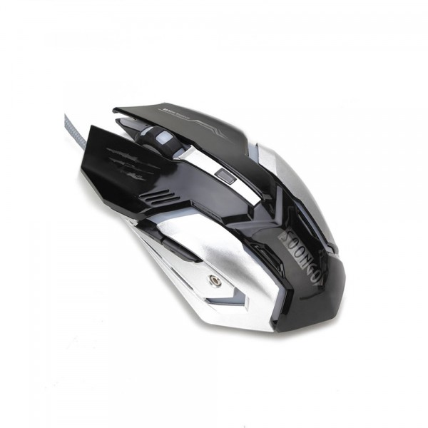 SOONGO Gaming Mouse Professional Adjustable 3200 DPI Precise Sensitivity Optical High-Grade USB Wired Pro Gamer Mouse with 4 Colors Breathing Lights and Stable Steel SOONGO Gaming Mouse Professional Adjustable 3200 DPI Precise Sensitivity Optical High-Grade USB Wired Pro Gamer Mouse with 4 Colors Breathing Lights and Stable Steel