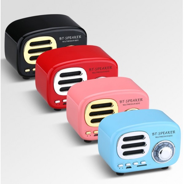 Bluetooth Retro Speaker, Wireless Mini Vintage Speaker with TF Card Slot,Hands-Free Call,Built-in Mic for Travel, Home, Beach, Kitchen, Outdoors Bluetooth Retro Speaker, Wireless Mini Vintage Speaker with TF Card Slot,Hands-Free Call,Built-in Mic for Travel, Home, Beach, Kitchen, Outdoors