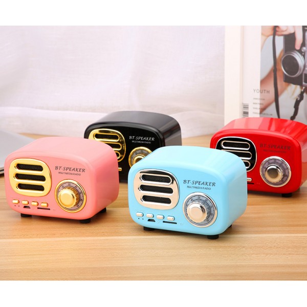Bluetooth Retro Speaker, Wireless Mini Vintage Speaker with TF Card Slot,Hands-Free Call,Built-in Mic for Travel, Home, Beach, Kitchen, Outdoors Bluetooth Retro Speaker, Wireless Mini Vintage Speaker with TF Card Slot,Hands-Free Call,Built-in Mic for Travel, Home, Beach, Kitchen, Outdoors