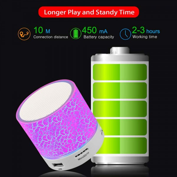 Portable Mini Bluetooth Speakers Wireless Hands Free LED Speaker TF USB FM Sound Music for iPhone X Mobile Phone Portable Mini Bluetooth Speakers Wireless Hands Free LED Speaker TF USB FM Sound Music for iPhone X Mobile Phone