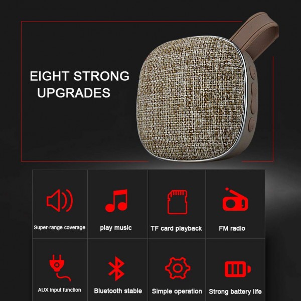 Portable Mini Bluetooth Speaker Super Coverage of The Sound Field, Fm Fm Radio Tf Card Aux Play,Bass Thicker Middle Sound Stable High Sound Bright Portable Mini Bluetooth Speaker Super Coverage of The Sound Field, Fm Fm Radio Tf Card Aux Play,Bass Thicker Middle Sound Stable High Sound Bright