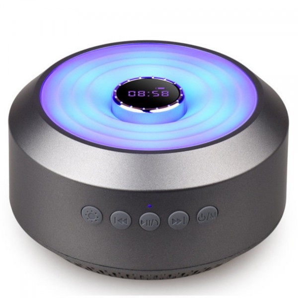 Wireless Bluetooth Speaker,BOOMER VIVI Mini Portable Metal Speaker with LED,Clock,10-Hour Playtime, Rich Bass,Built-in-Mic,Hands-free Call,AUX Line,TF Card,HD Sound Wireless Bluetooth Speaker,BOOMER VIVI Mini Portable Metal Speaker with LED,Clock,10-Hour Playtime, Rich Bass,Built-in-Mic,Hands-free Call,AUX Line,TF Card,HD Sound