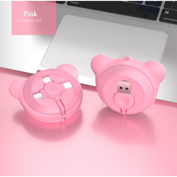 3 in 1 multi-function silicone telescopic data line Fast Charging Data cord line hidden retractable usb Cable for iOS Android/Type C 3 in 1 multi-function silicone telescopic data line Fast Charging Data cord line hidden retractable usb Cable for iOS Android/Type C
