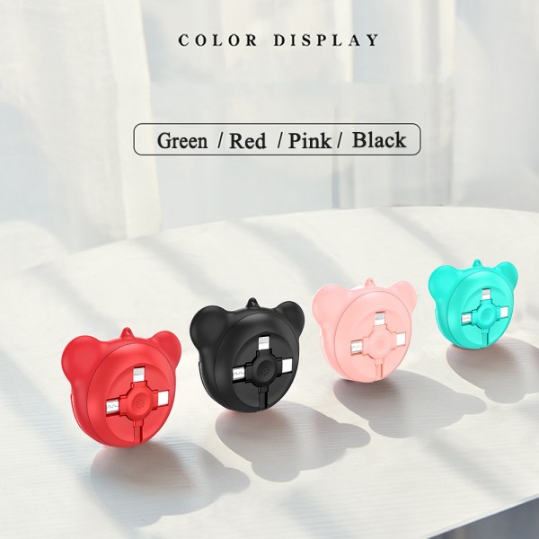 3 in 1 multi-function silicone telescopic data line Fast Charging Data cord line hidden retractable usb Cable for iOS Android/Type C 3 in 1 multi-function silicone telescopic data line Fast Charging Data cord line hidden retractable usb Cable for iOS Android/Type C