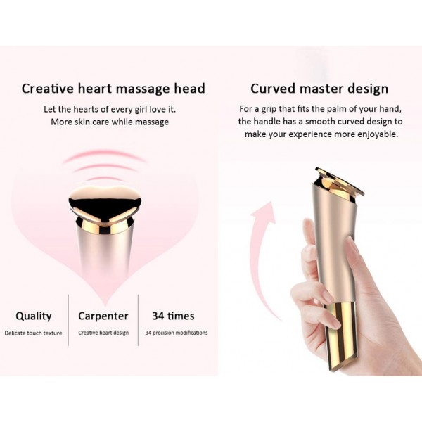 Portable Heart-Shaped Facial Massager Vibration Face Beauty Device Rechargeable Cheeks Slimmer Skin Tightening Rose Gold Portable Heart-Shaped Facial Massager Vibration Face Beauty Device Rechargeable Cheeks Slimmer Skin Tightening Rose GoldWomen