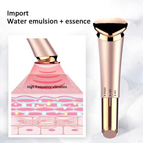 Portable Heart-Shaped Facial Massager Vibration Face Beauty Device Rechargeable Cheeks Slimmer Skin Tightening Rose Gold Portable Heart-Shaped Facial Massager Vibration Face Beauty Device Rechargeable Cheeks Slimmer Skin Tightening Rose GoldWomen