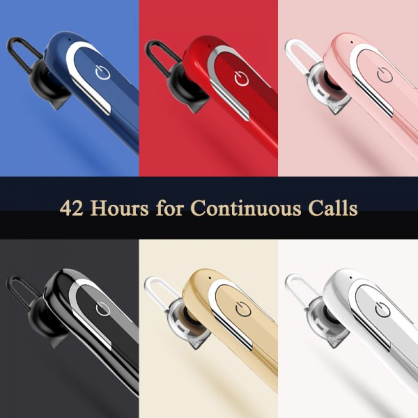 Bluetooth Headset, Super-Large Capacity Bluetooth Headphones, 180 Hours Standby, 42 Hours Call, Bluetooth 5.0 Wireless Earbuds, Waterproof Bluetooth Earphone, Stereo for Office/Driving Bluetooth Headset, Super-Large Capacity Bluetooth Headphones, 180 Hours Standby, 42 Hours Call, Bluetooth 5.0 Wireless Earbuds, Waterproof Bluetooth Earphone, Stereo for Office/Driving