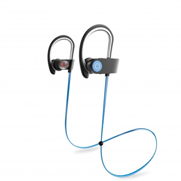 Portable Bluetooth Headphones, Wireless Earphones with Adjustable Earhooks for Extra Stability (IPX4 Waterproof & Sweat-Proof, AptX Lossless Sound, 8 Hours Playtime) Portable Bluetooth Headphones, Wireless Earphones with Adjustable Earhooks for Extra Stability (IPX4 Waterproof & Sweat-Proof, AptX Lossless Sound, 8 Hours Playtime)
