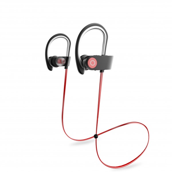 Portable Bluetooth Headphones, Wireless Earphones with Adjustable Earhooks for Extra Stability (IPX4 Waterproof & Sweat-Proof, AptX Lossless Sound, 8 Hours Playtime) Portable Bluetooth Headphones, Wireless Earphones with Adjustable Earhooks for Extra Stability (IPX4 Waterproof & Sweat-Proof, AptX Lossless Sound, 8 Hours Playtime)