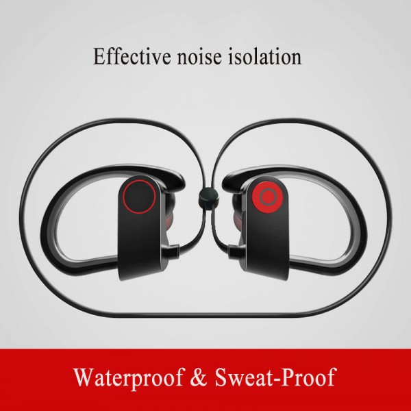 Portable Bluetooth Headphones, Wireless Earphones with Adjustable Earhooks for Extra Stability (IPX4 Waterproof & Sweat-Proof, AptX Lossless Sound, 8 Hours Playtime) Portable Bluetooth Headphones, Wireless Earphones with Adjustable Earhooks for Extra Stability (IPX4 Waterproof & Sweat-Proof, AptX Lossless Sound, 8 Hours Playtime)