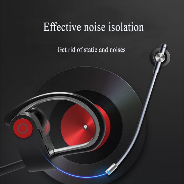 Portable Bluetooth Headphones, Wireless Earphones with Adjustable Earhooks for Extra Stability (IPX4 Waterproof & Sweat-Proof, AptX Lossless Sound, 8 Hours Playtime) Portable Bluetooth Headphones, Wireless Earphones with Adjustable Earhooks for Extra Stability (IPX4 Waterproof & Sweat-Proof, AptX Lossless Sound, 8 Hours Playtime)