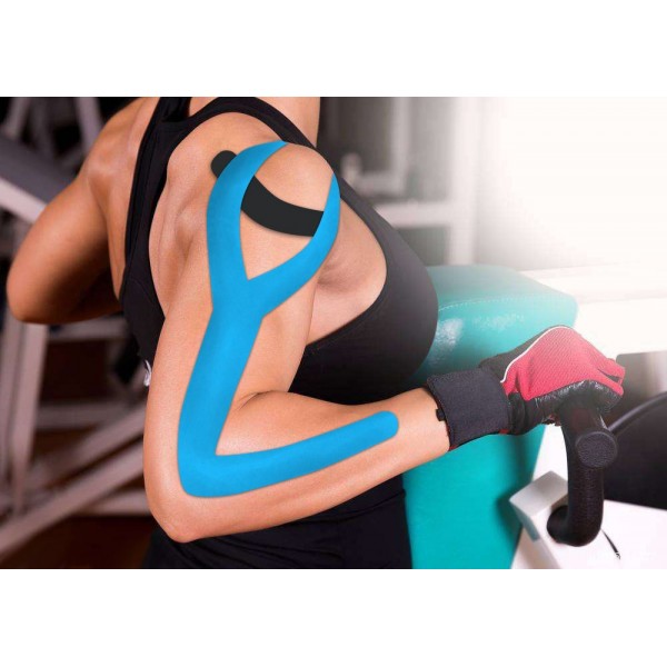 Kinesiology Tape 2 Inch x 16 Foot Physio Relieve Muscle Soreness and Strain Shoulders Wrists Knees Ankles Elastic Waterproof Good Air Permeability Hypoallergenic FDA CE Authentication Kinesiology Tape 2 Inch x 16 Foot Physio Relieve Muscle Soreness and Strain Shoulders Wrists Knees Ankles Elastic Waterproof Good Air Permeability Hypoallergenic FDA CE Authentication