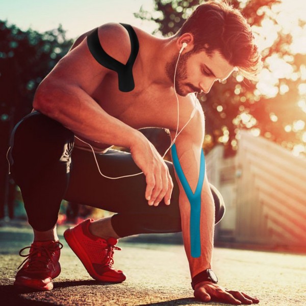 Kinesiology Tape 2 Inch x 16 Foot Physio Relieve Muscle Soreness and Strain Shoulders Wrists Knees Ankles Elastic Waterproof Good Air Permeability Hypoallergenic FDA CE Authentication Kinesiology Tape 2 Inch x 16 Foot Physio Relieve Muscle Soreness and Strain Shoulders Wrists Knees Ankles Elastic Waterproof Good Air Permeability Hypoallergenic FDA CE Authentication