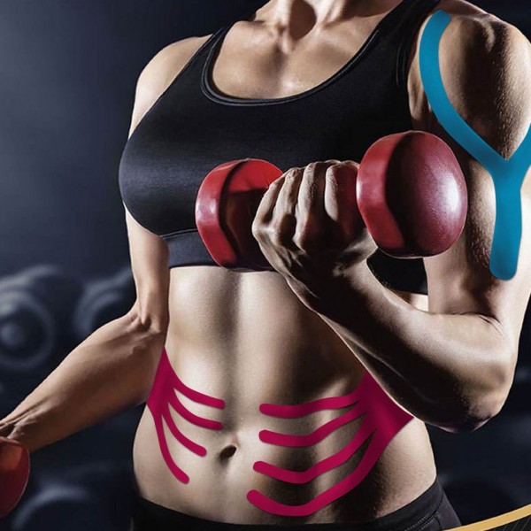 Kinesiology Tape 2 Inch x 16 Foot Physio Relieve Muscle Soreness and Strain Shoulders Wrists Knees Ankles Elastic Waterproof Good Air Permeability Hypoallergenic FDA CE Authentication Kinesiology Tape 2 Inch x 16 Foot Physio Relieve Muscle Soreness and Strain Shoulders Wrists Knees Ankles Elastic Waterproof Good Air Permeability Hypoallergenic FDA CE Authentication