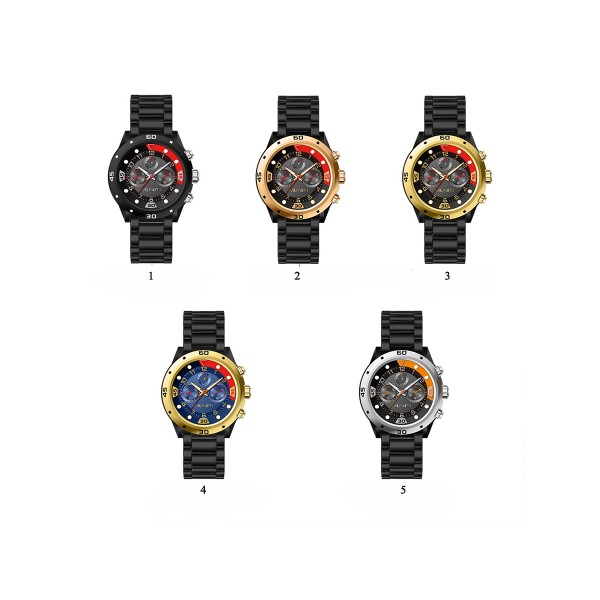 Mens personality sports quartz watch steel band waterproof wrist watch Mens personality sports quartz watch steel band waterproof wrist watch